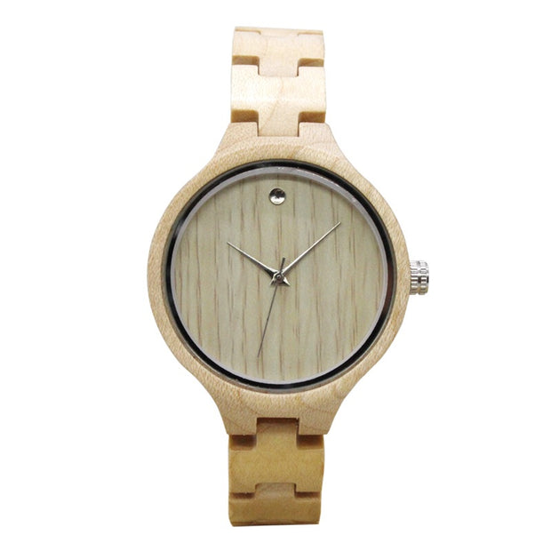 Eco friendly ladies wooden watch